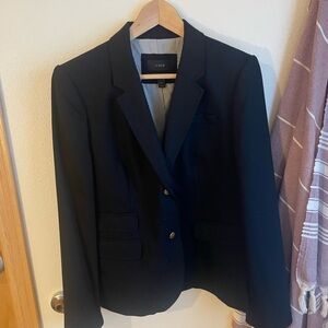 J. Crew Black Schoolboy Blazer